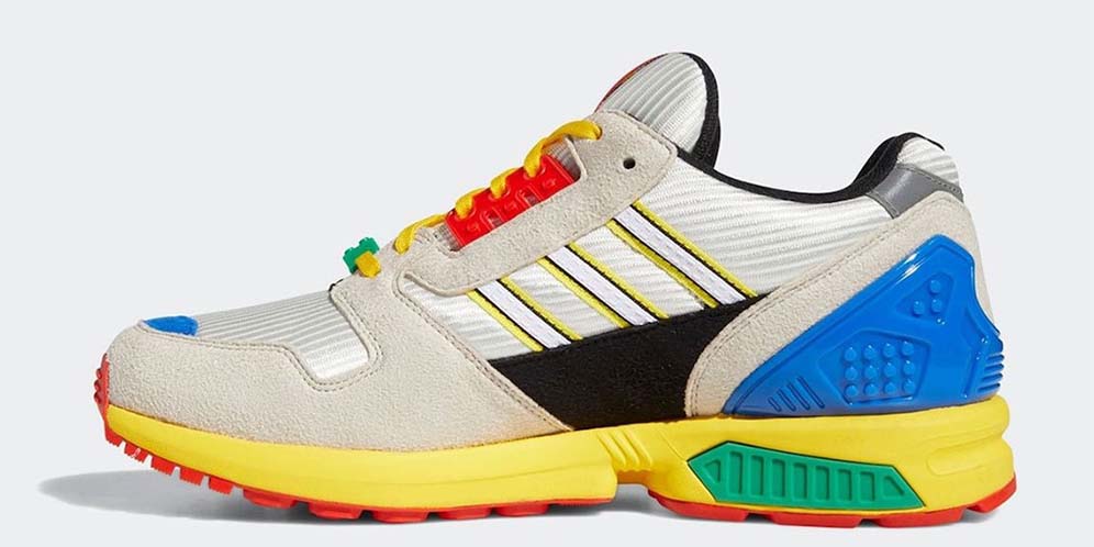 LEGO dan adidas Hadirkan ZX-8000 Penuh Warna